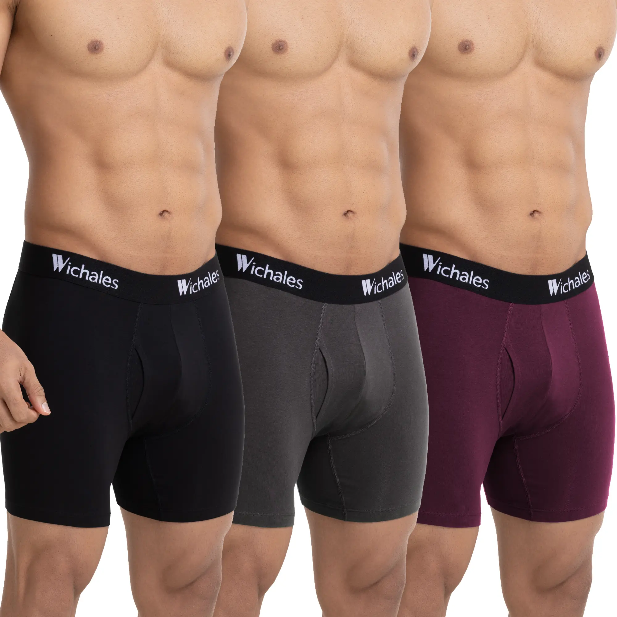 Mens Boxer Briefs Cotton Mens Underwear No Ride Up Comfort Fit Ultra Breathable Underwear for Men 6" Inseam Boxers for Men Soft and Tagless Men's Underwear | Fathers Day Gift | 3 Pack