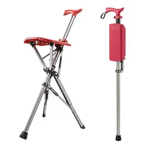 Folding cane chair Multifunctional non-slip stool cane