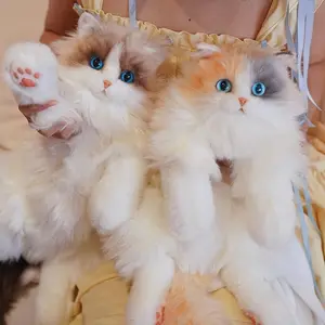 Creative Cat Shaped Backpack Wearable Fashion Cute Cartoon Shoulder Bag for Women & Girls Lifelike Design with Premium Artificial Fur Handmade with Love