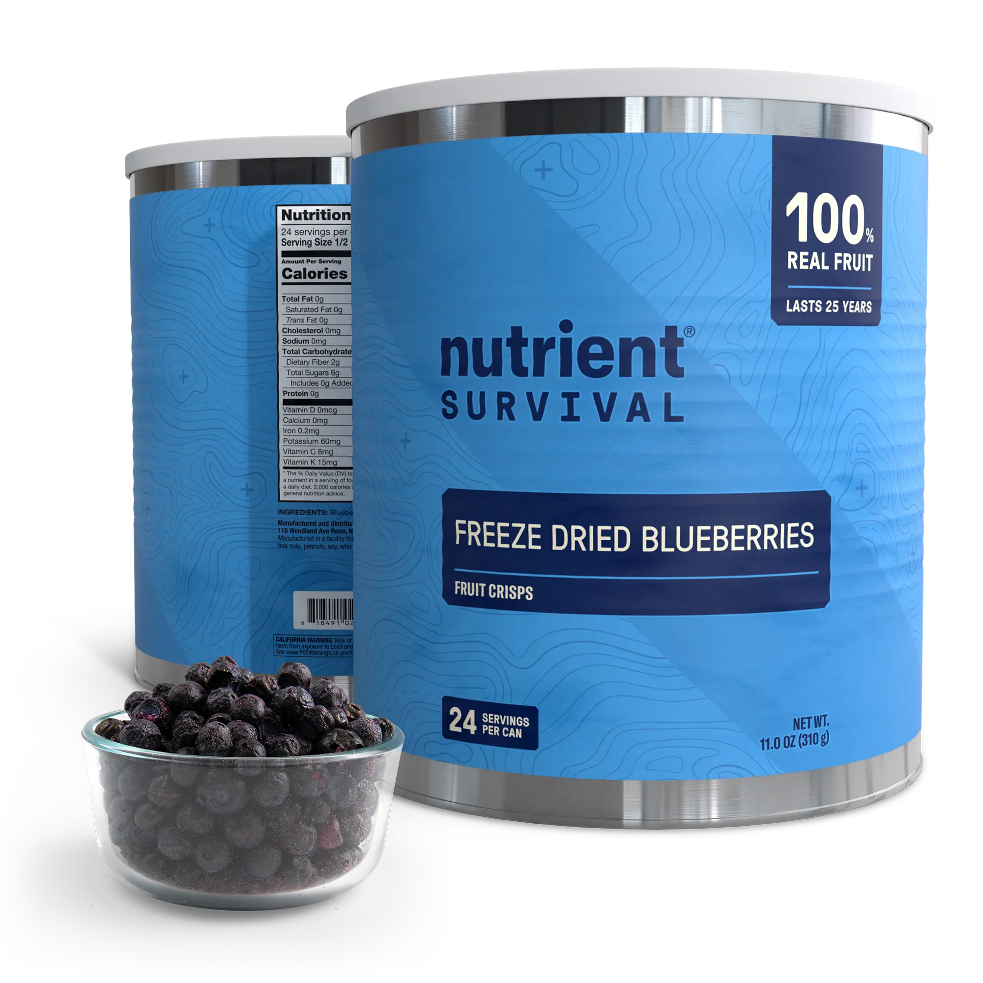 Freeze Dried Blueberries #10 Can Freeze Dried Blueberries #10 Can