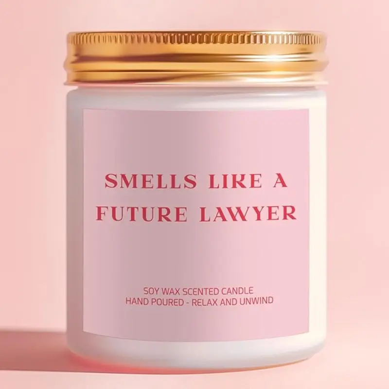 Lawyer Gifts for Women - Cool Gifts for Lawyers - Law School Graduation Decorations - Scented Candle - Decorative Candles