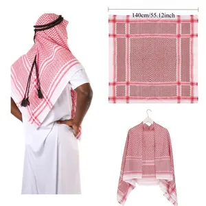 Unisex Boho Keffiyeh Headscarf - Lightweight Jacquard Cotton Shemagh Scarf Head Wrap, Ideal for Festival Outfits, Travel, Keffiyehheadscarf