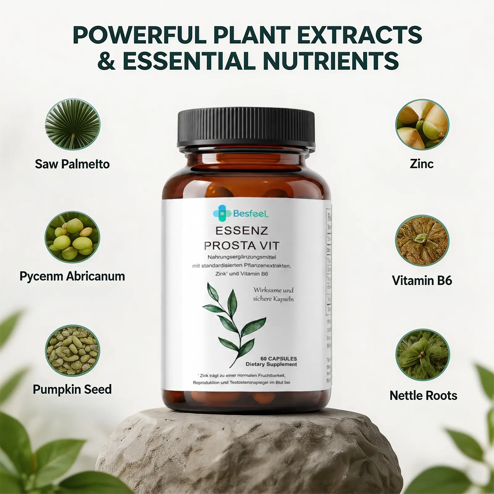Men’s Wellness Supplement with Pumpkin Seed Oil & Saw Palmetto.-2