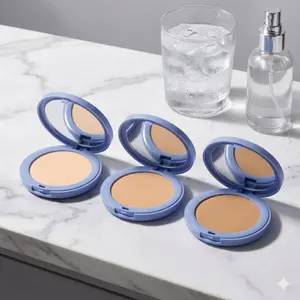 Lasting Waterproof Face Powder – 12H Oil-Control Matte Finish – Lightweight & Breathable Setting Powder – 3 Shades Available makeup Smooth Compact