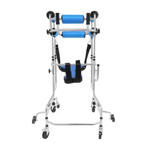 Heavy Duty Walking Aid Rollator Adjustable Height 8 Wheels 6 with Brakes 100kg Capacity for Elderly Rehabilitation Hemiplegic Post Surgery Home Hospital Use Healthcare