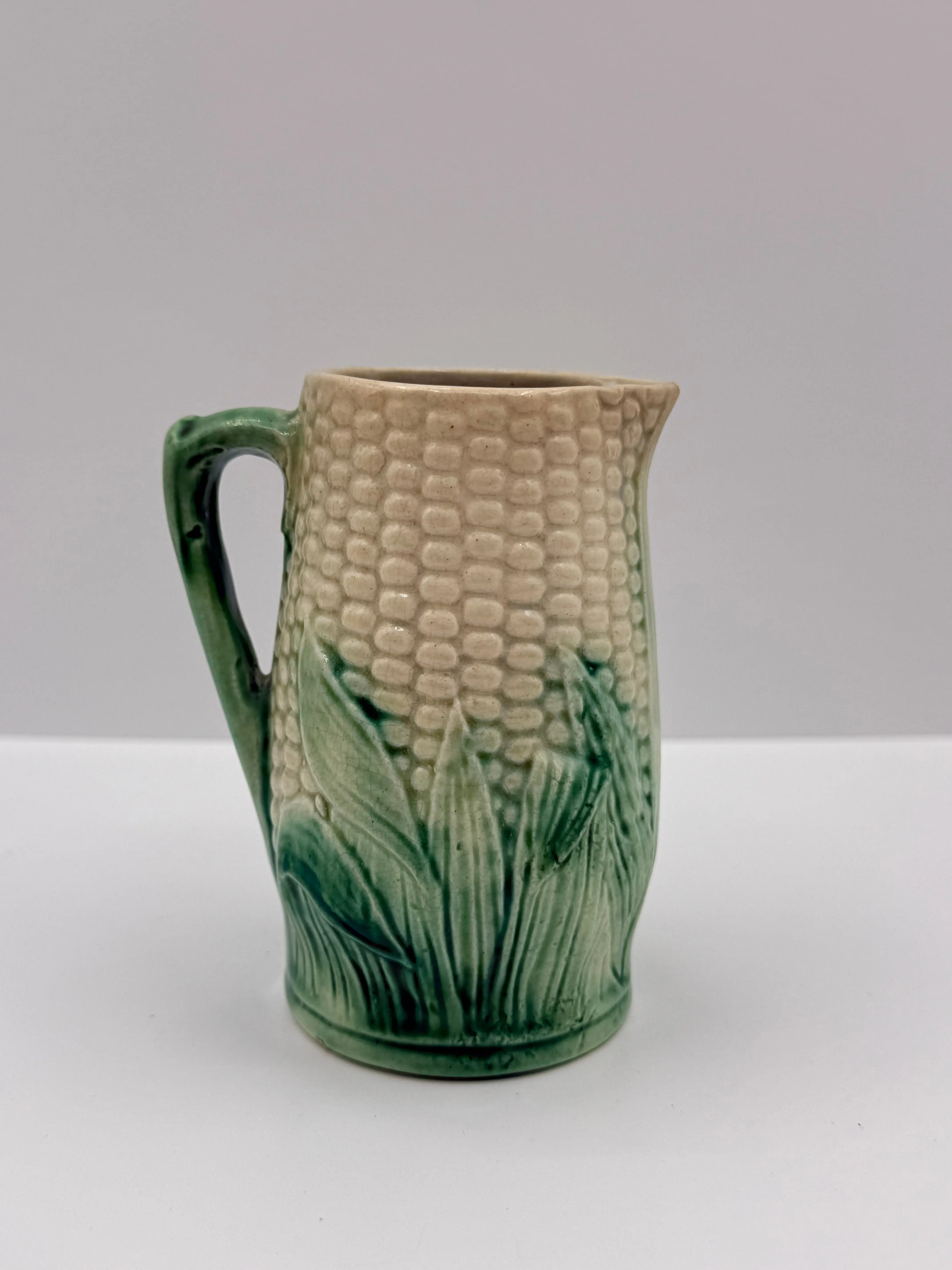 Etruscan Majolican Corn Creamer