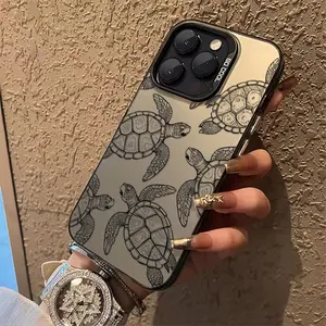 A sea turtle design phone case, anti-slip and anti-drop, suitable for iPhone 17 AIR 17/16/15/14/13/12/11/8/7 PRO PRO MAX X XS XR PLUS, is an ideal gift for friends and family, CYK579
