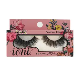 12 pack ioni 3D faux mink eyelashes Makeup Eyelash Extension