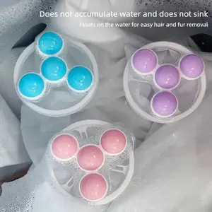 3 pieces/washing machine hair filter - floating lint trap, no power required, commercial cleaning, laundry mesh bag, durable material, easy to use, suitable for household laundry, ideal for all users, Laundry Balls