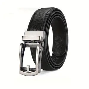 Men's Belt Automatic Buckle Belt Fashionable Jeans Belt Casual Business Suit Waist Belt
