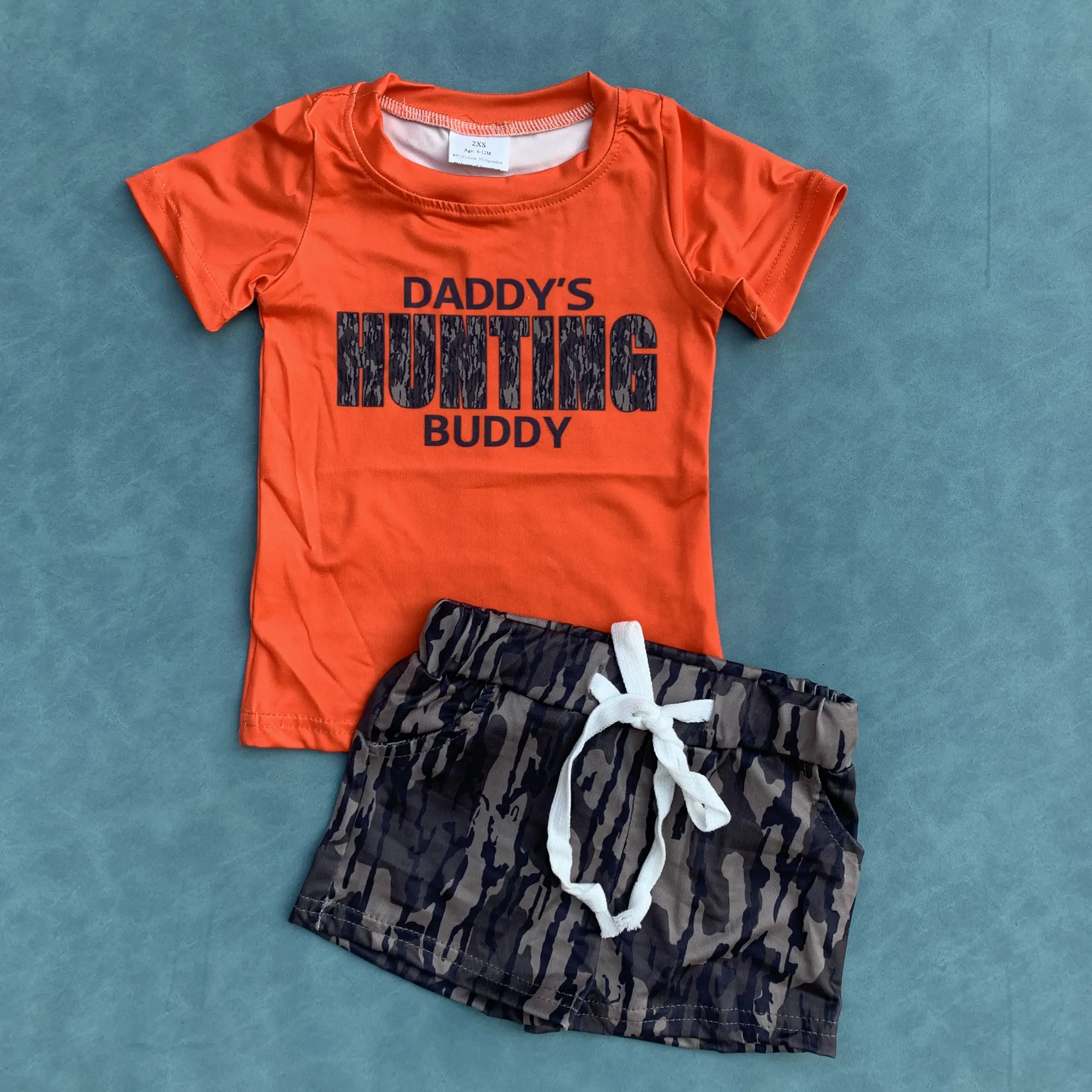 Daddys hunting buddy kids boy camouflage outfit