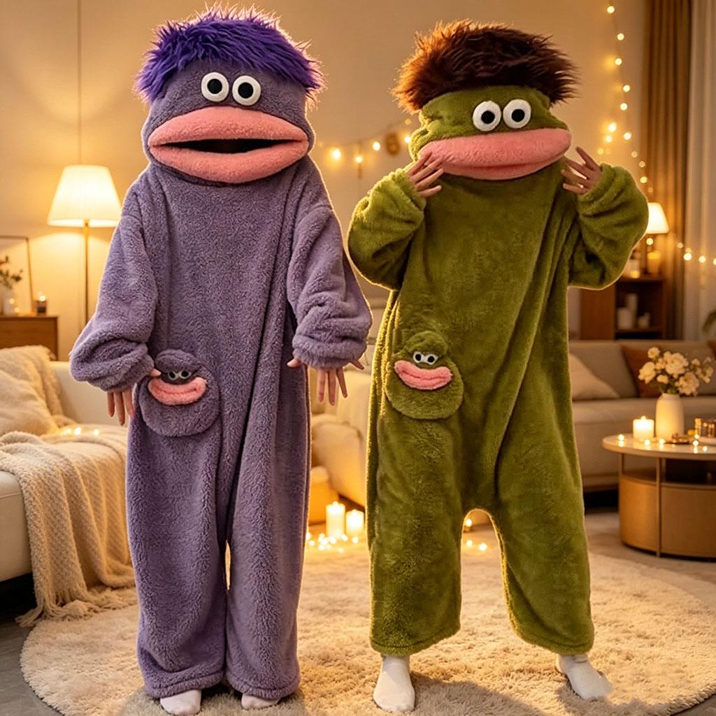 Msrlassn Mid Year Sale Cute Monster Wearable Blanket Hoodie for Women Men, Soft Sugar Fleece Loose Pullover Warm Cozy Home Loungewear Funny Pajamas, Father's Day Gift Perfect for Home & Parties Halloween, One Size for Women Men Msrlassn Mid Year Sale Cute Monster Wearable Blanket Hoodie for Women Men, Soft Sugar Fleece Loose Pullover Warm Cozy Home Loungewear Funny Pajamas, Father's Day Gift Perfect for Home & Parties Halloween, One Size for Women Men