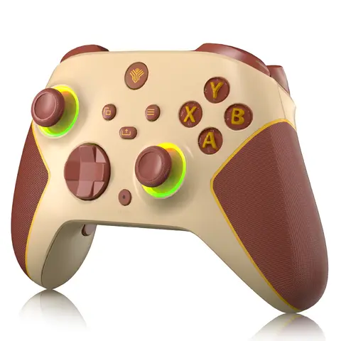 YUYIU Macro Wireless HallEffect Controller for XBOXONE/X/S and Steam PC with Hall Effect Joysticks, Programmable, Turbo, Dual Switch Triggers, Dual Vibration, 7 RGB Lights, 3.5mm Audio Jack, 1000mAh Battery
