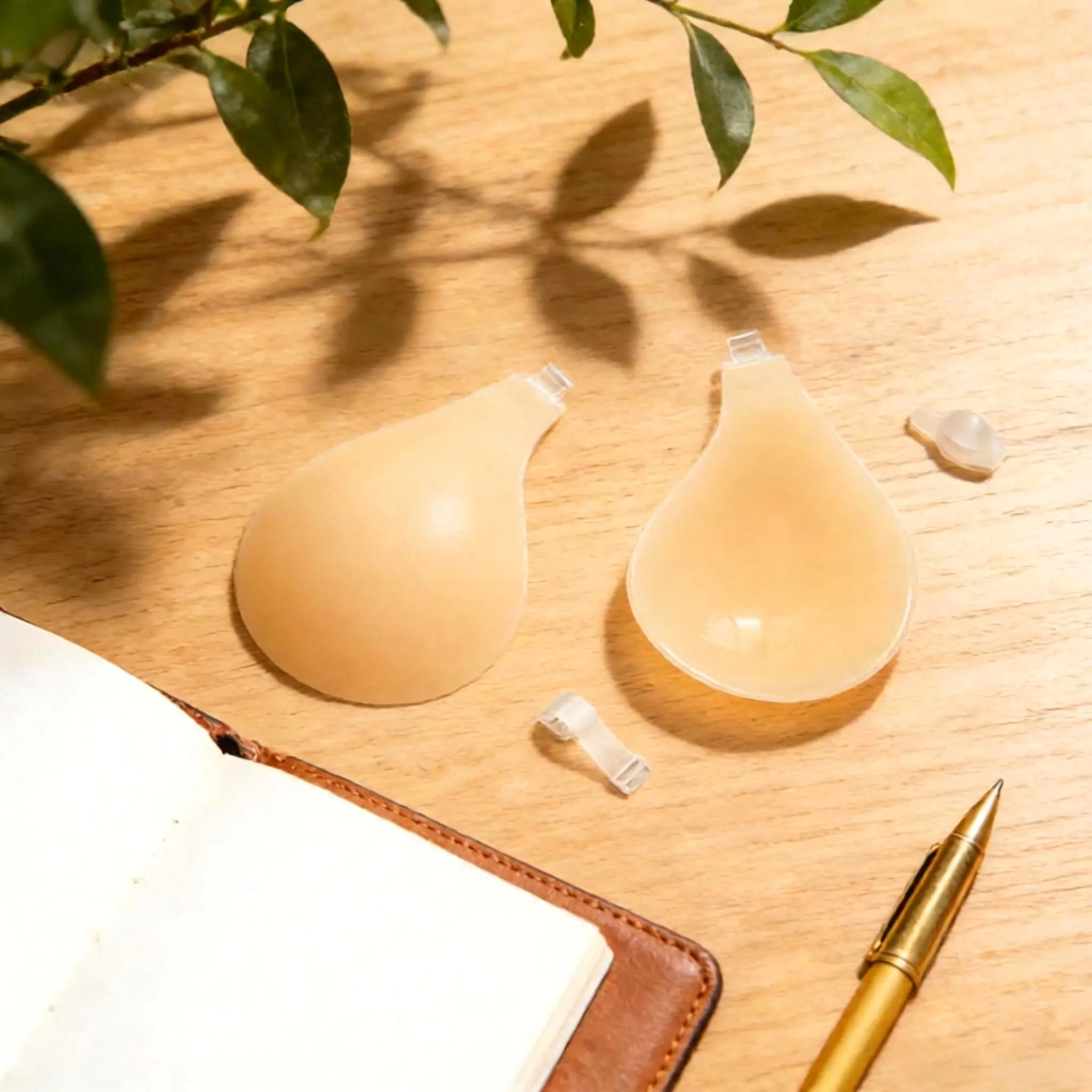 Women's Skin-Colored Spoon-Shape Nipple Covers - Breast Lifting Invisible Bra, Spoon Cup Breast Pad, Skin-Colored Spoon Cup Breast Pad B