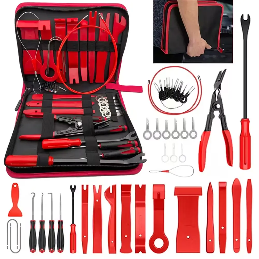Auto Interior Disassembly Tool Trim Pry Removal Tool Car Removal Tool Kit Door Panel Radio Stereo Audio Dash Terminal Repair Kit