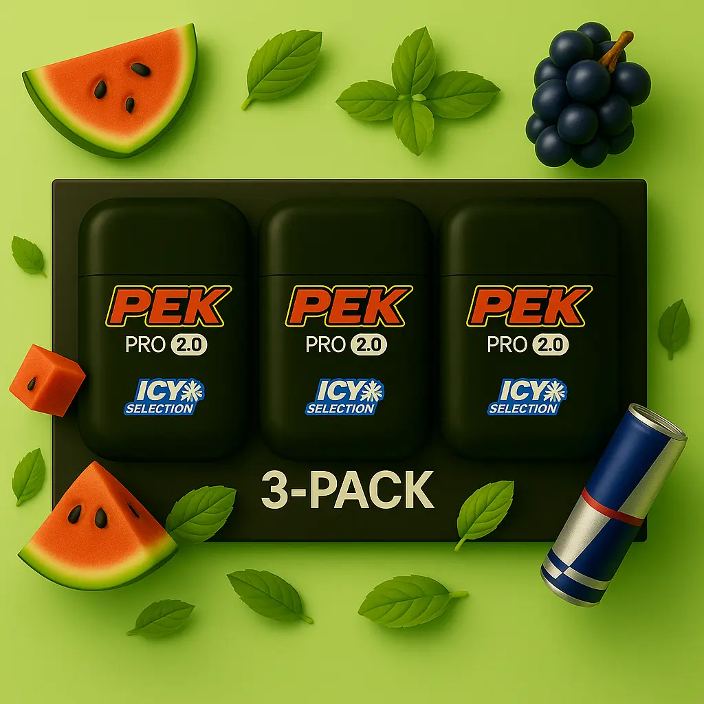 PEK PRO 2.0 Upgraded Natural Nasal Stick 3 Pack (Recommended) - Oral Freshener for Stuffy Nose & Bad Breath, Cool Mint Aroma Therapy, Essential Oil Based, Fitness & Travel Friendly, Anti-Nasal Congestion Relief
