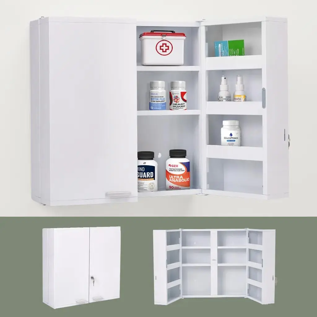 11-Shelf Lockable Medicine Cabinet 11-Shelf Lockable Medicine Cabinet