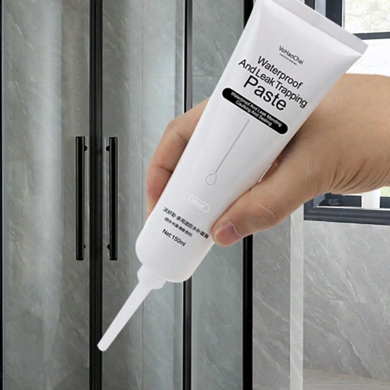 Waterproof Tile Grout, Kitchen & Bathroom Grout, Countertop Sink & Toilet Sealer, Plastic Gel, Waterproof Formula, Durable Surface Restorer, Water Repellent