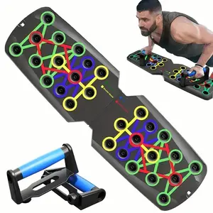 Multifunctional home fitness equipment - An ergonomic push-up training board that can enhance chest and shoulder strength. Perfect for fitness enthusiasts. Non-electric PP material, suitable for all, efficient for both home and gym training,