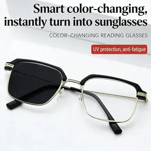 Smart Photochromic Reading Glasses – Blue Light Filter, UV Protection, Clear Vision Anywhere Anytime