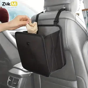 Foldable car trash can, Large-capacity Oxford cloth car trash can, dual-purpose design, suitable for sedans, trucks, jeeps, vans, SUVs, portable storage organizer, Multifunctional car organizer, Car storage bag, for vehicle interior accessories