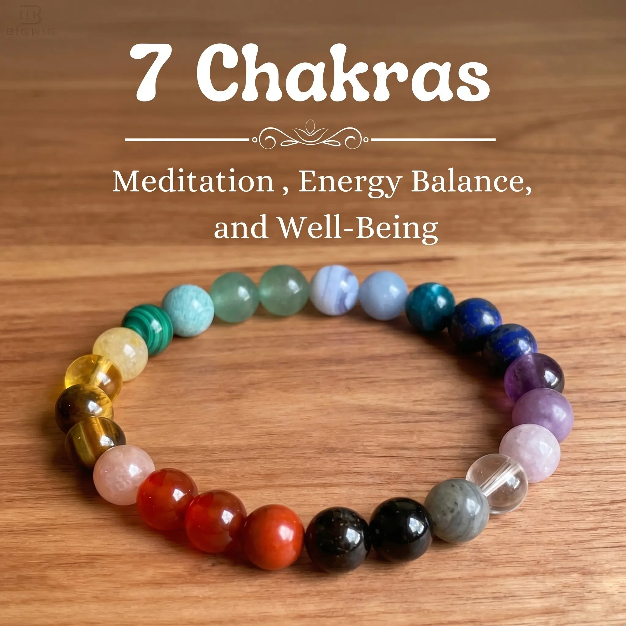7 Chakra Bracelets for Women Healing Crystal Stone Healing Bracelet for Women Christmas Gifts Bohemian Style Spiritual Bracelets for Woman Anxiety Healing Crystals Meditation Relax Anxiety Relief
