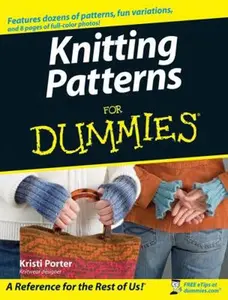 USED-Knitting Patterns For Dummies (For Dummies Series) by Kristi Porter (Paperback)