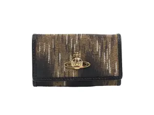 Pre-owned vivienne westwood canvas Small Leather Goods Ｖｉｖｉｅｎｎｅ　Ｗｅｓｔｗｏｏｄ 6 ring key Case unused
