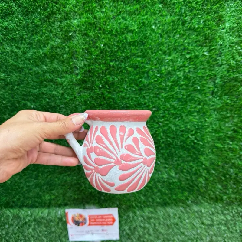 Relieve Mug 355ml Blanco Rosa Sets.