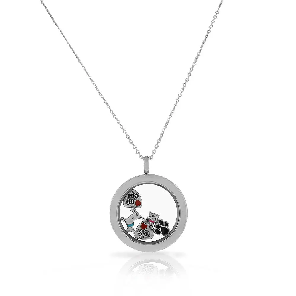 Floating Animal Charm Necklace