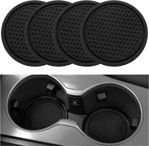 4 Universal Non-Slip Car Cup Holders Built in Cup Holders Car Coasters.