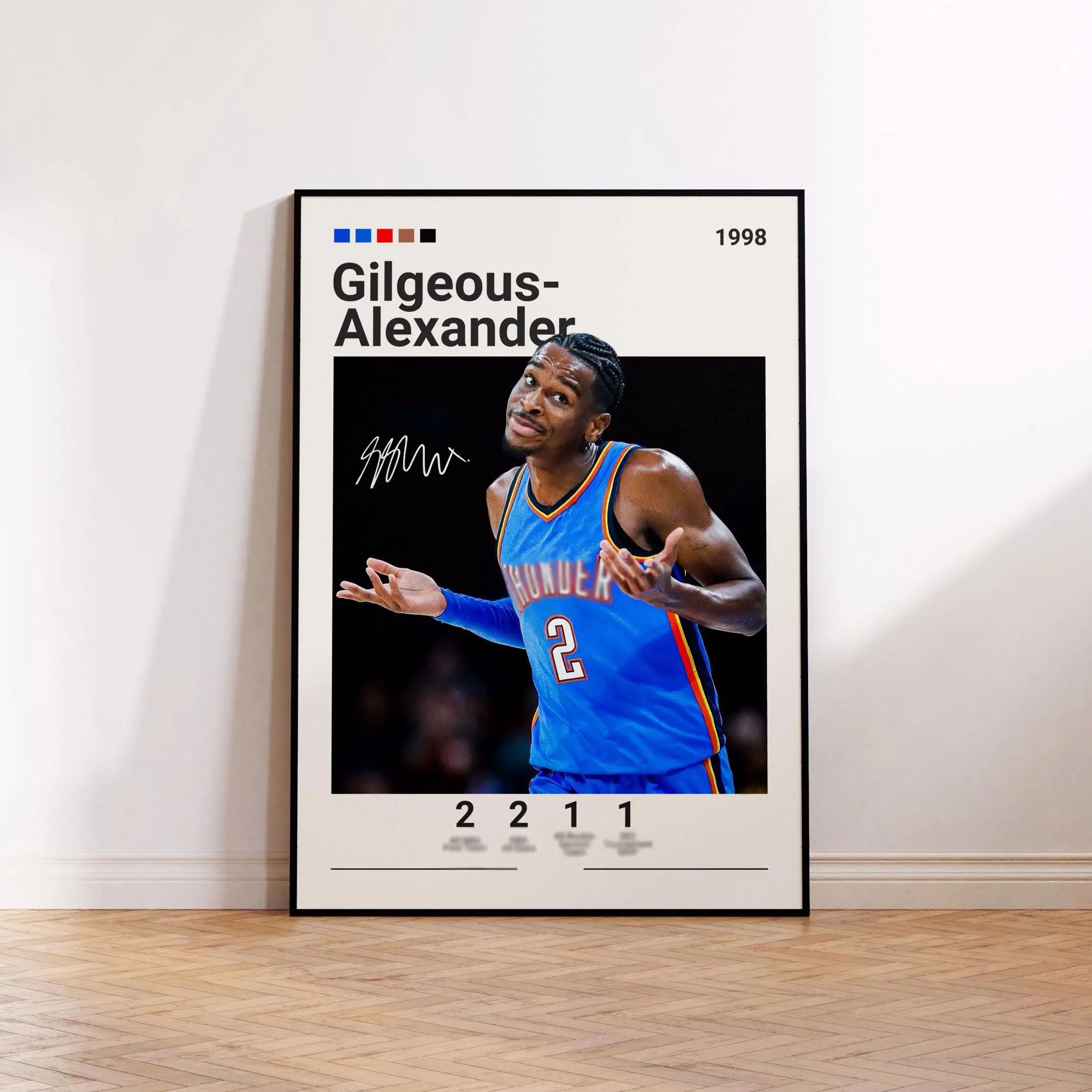 Shai Gilgeous-Alexander Poster, OKC Print, SGA Fan Gift, Basketball Gifts, Athlete Artwork, Basketball Poster, Sports Bedroom Print