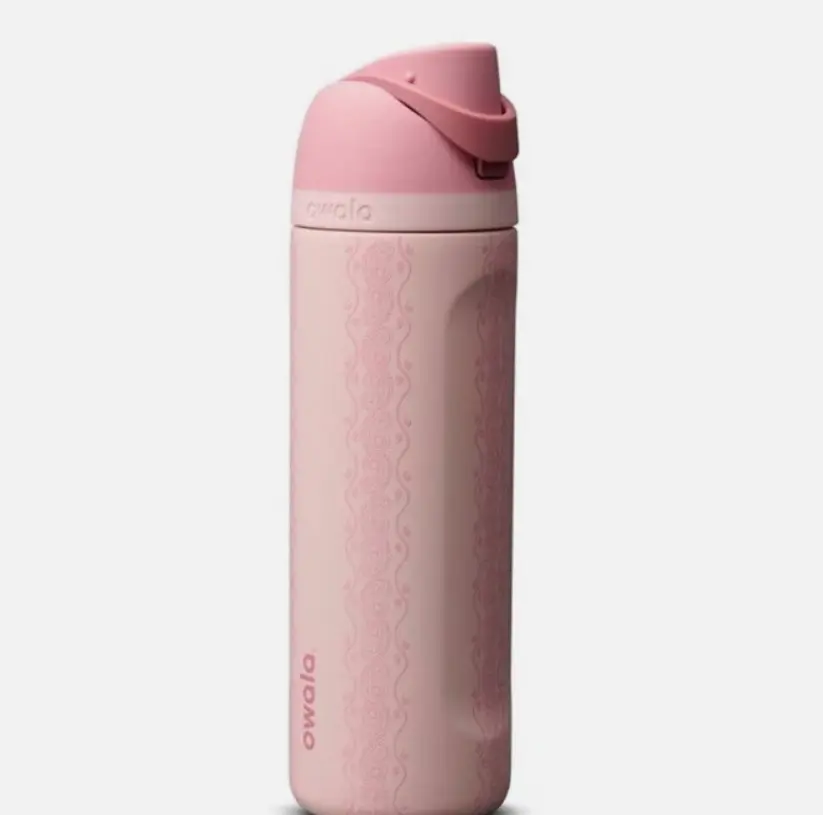 Owala FreeSip 24oz/32oz Painted Canyon Pink Water Bottle – Target Exclusive Color Drop Stainless Steel Insulated Bottle with Straw | Leak-Proof BPA-Free Travel & Gym Cup