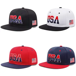 NEW HATS USA alphabet Embroidered Hip Hop Unisex Baseball Cap Casual Outing Hat Outdoor Activities Adjustable Snapback Cap