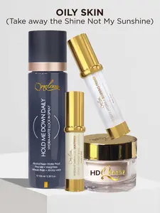 Oily Skin Set – Smudge Proof Makeup System | 4-Step Long-Lasting Matte Kit for All-Day Shine Control