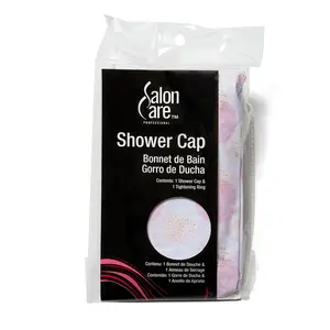 Salon Care Polka Dot Pink Shower Cap