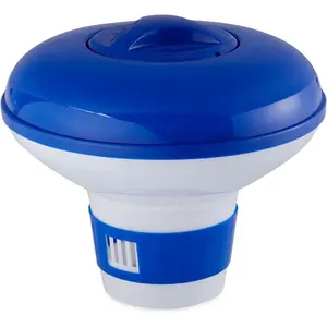 HYDROTOOLS BY  8720 Extra Large Capacity Pool & Spa Chemical Dispenser | Compatible With Bromine & Chlorine Supports 1-3’’ Tablets | Adjustable Control Ring For Customizable Flow Rate