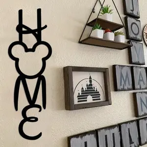 Mouse Metal Western Wall Art Outline Decoration, Living Room Bedroom Office Home Decor, New House Gift, Durable Iron Craft, Fun Design, Modern Minimalist Design