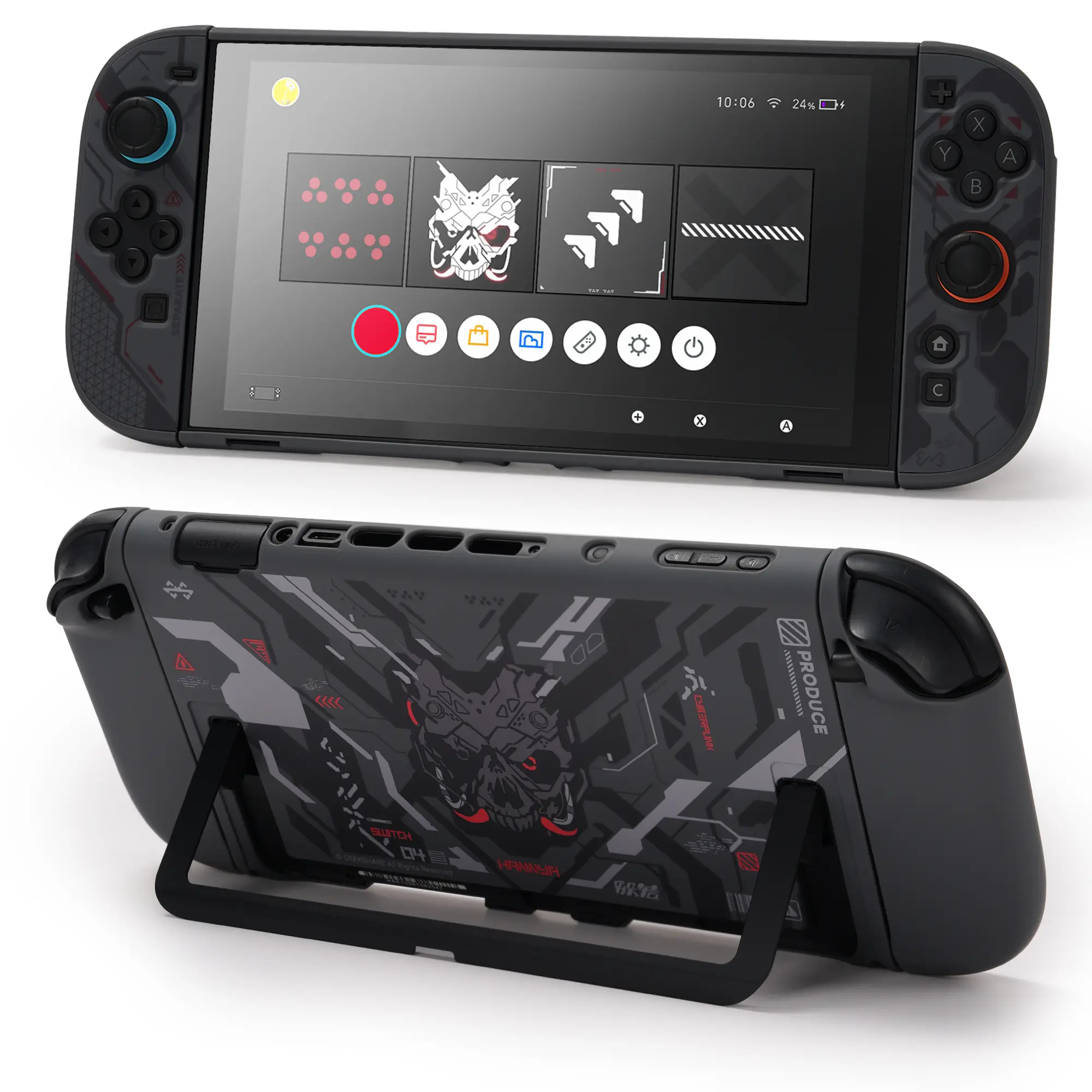 Geekshare Slim-Fit No-Bulk Protective Case for Switch 2 Console - Device Protection Accessory for Gamers