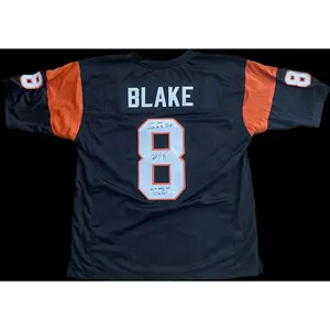 Jeff Blake Auto Custom Bengals Jersey JSA COA INSCRIPTIONS! "Welcome to the Jungle"