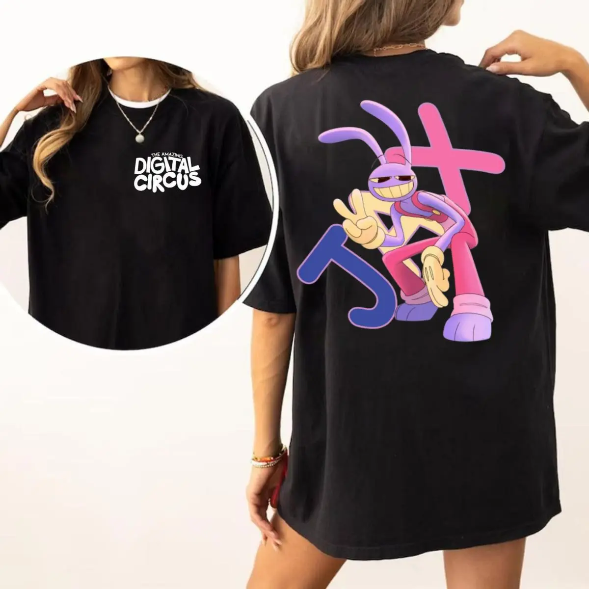 Jax The Amazing Diigital Circus Shirt, Gift For Anime Fans Sweatshirt, Tadc Hoodie, Gift For Fan, Unisex Sweater Pullover Tee