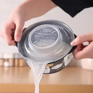 Compact Microwave Rice Cooker with Lid, Non-Stick BPA-Free Plastic, Easy Clean, Steam Vent, Transparent Cover, Ideal for Quick Meals