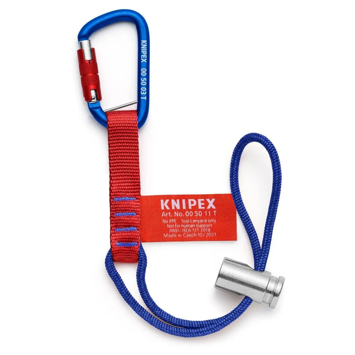 Knipex Tool Tethering Adaptor Straps With Carabiner 13 lbs. 00 50 13 T BKA