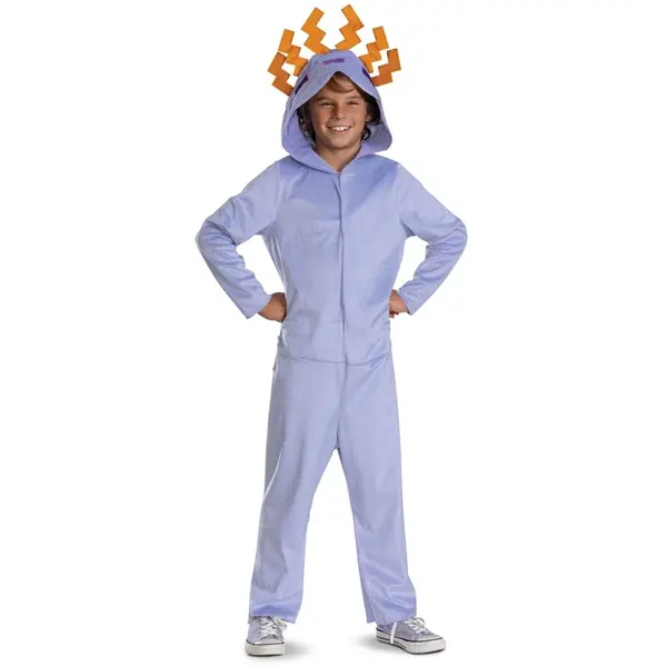 Kid's Minecraft Axolotl Hooded Jumpsuit Costume