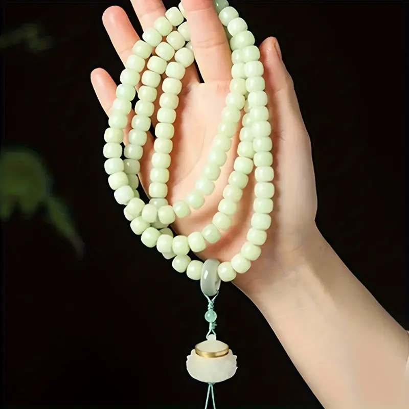 108pcs of Bodhi Seeds Mala Prayer Beads Zen Five-layer for Lotus Bracelet Multi-layer Bracelet Chinese Hand Ornament