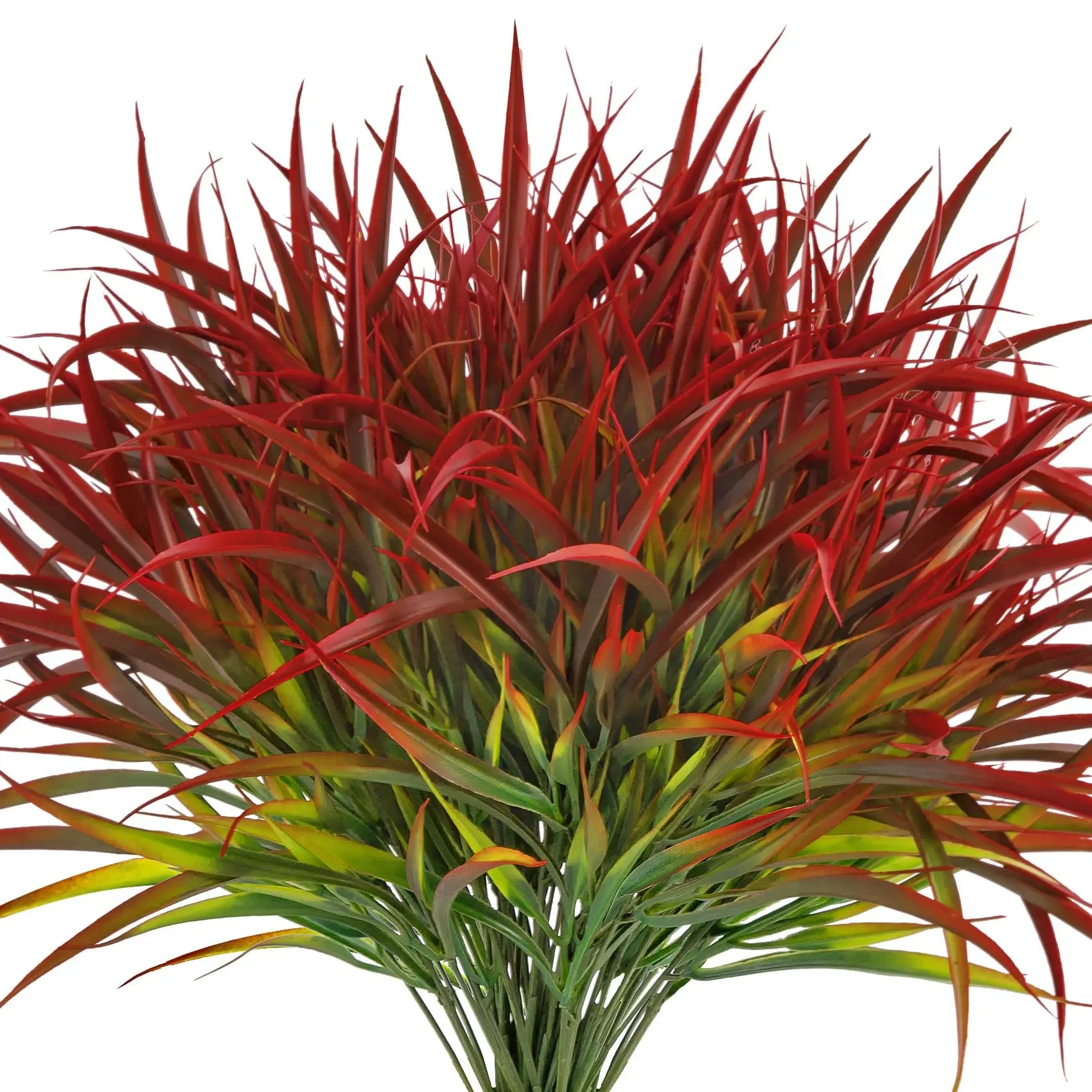 16 Bundles Artificial Plants Decorative Fake Plants Outdoor Fake Grass Artificial Faux Greenery Branches UV Resistant Plastic Shrubs for Spring Summer Garden Path Window Box Farmhouse Porch Home Decor Artificial Plant Set