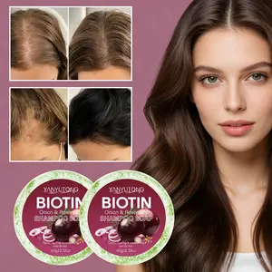 Biotin Onion Rosemary Shampoo Bar 60g*2 | Core Onion & Rosemary Extract, Rich Lather, Foam | Gently Cleanses & Nourishes, Helps Reduce Breakage | For Men & Women