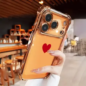 Ace of Hearts Phone Case iPhone 17 Air 16 16e 15 14 13 12 11 Pro Max Plus X XS Pattern Full Coverage Protective Shockproof Casing Four-Corner Airbag