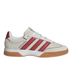adidas Mens Spezialist Indoor Volleyball Volleyball Sneakers Shoes - Off White, Red
