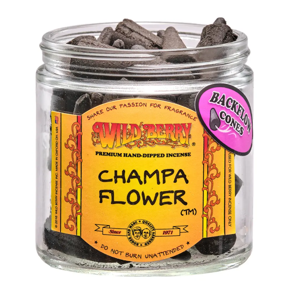 Champa Flower Backflow Cones